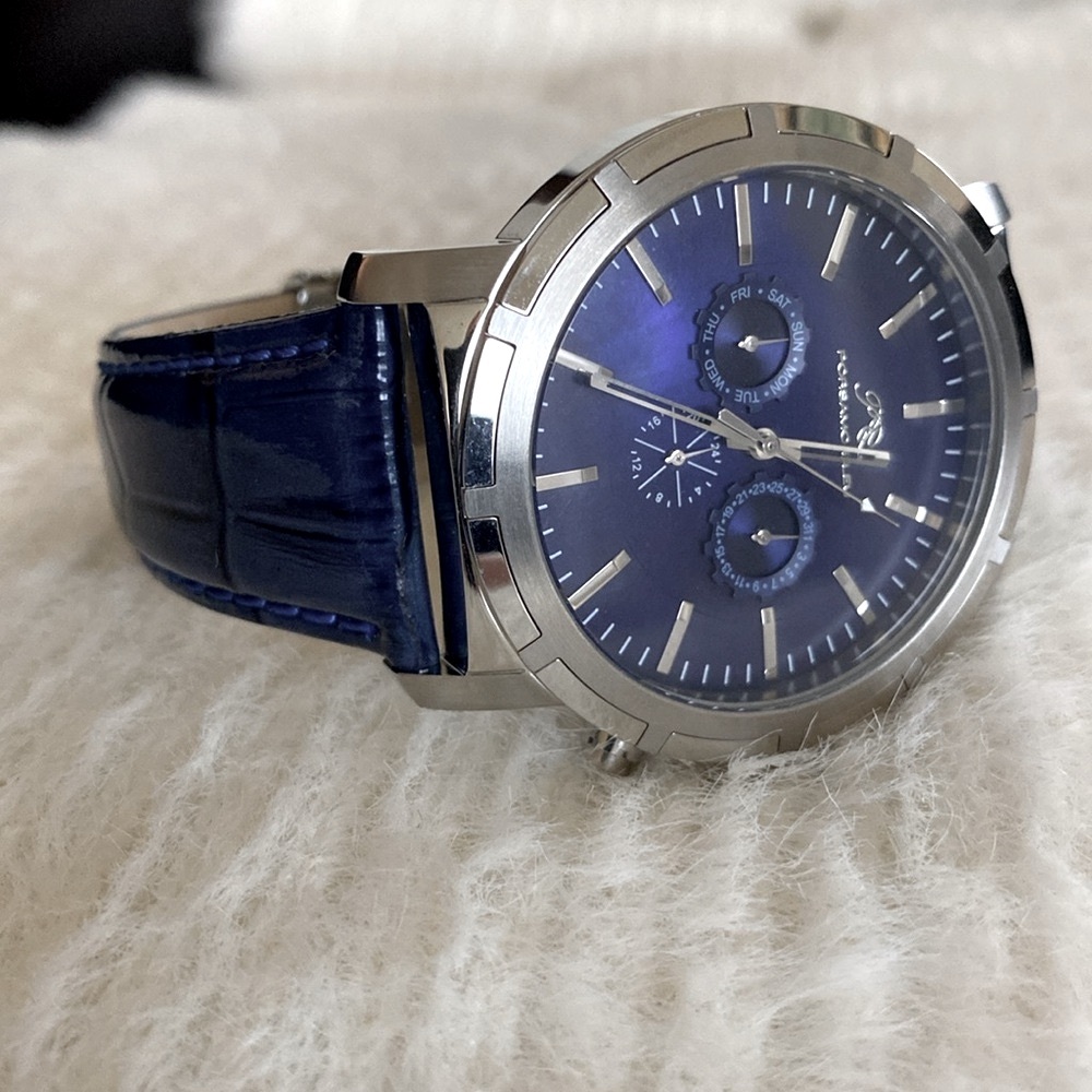 Porsamo Bleu Mens Designer Watch NWT Navy Blue